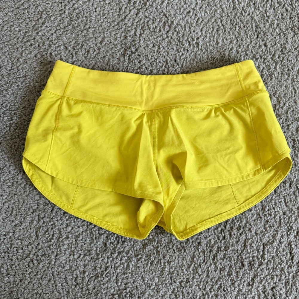 Lululemon ☀️ Yellow ☀️ Speed Up Short Size 6